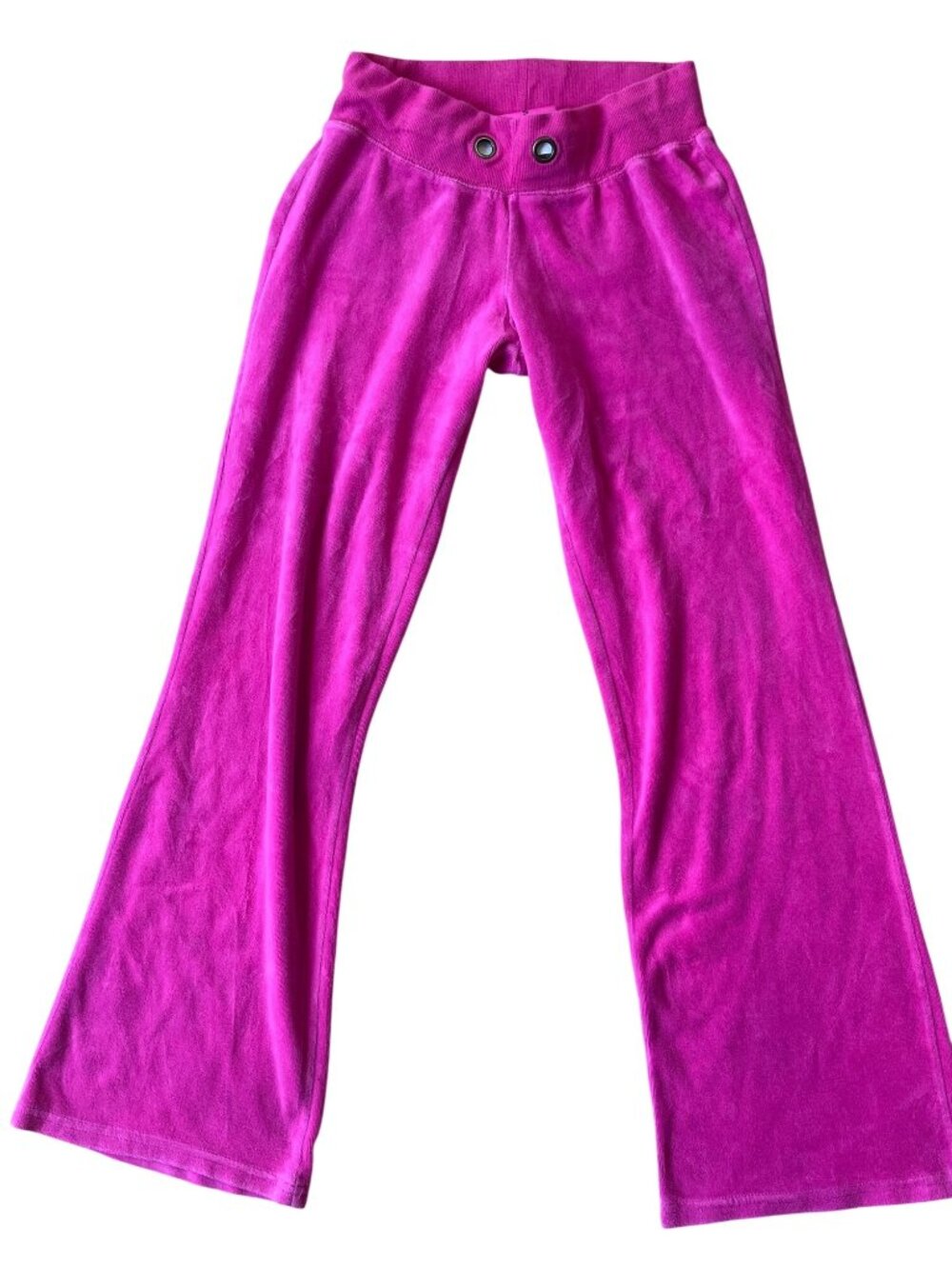 Jenni by Jennifer Moore Y2K McBling Velour Track Pants Womens Small Pink Preppy